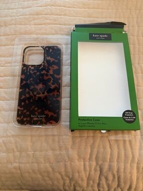 kate spade Tortoiseshell iPhone 15 Pro Max Protective Case - Brown/Black